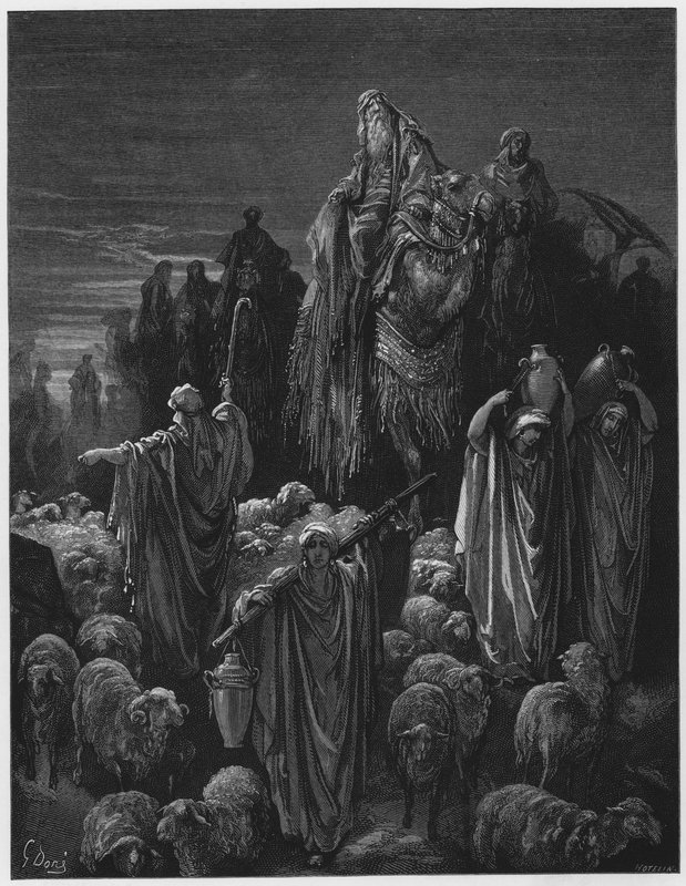 Gustave Dore Bibeln: Jakob går till Egypten av Gustave Dore
