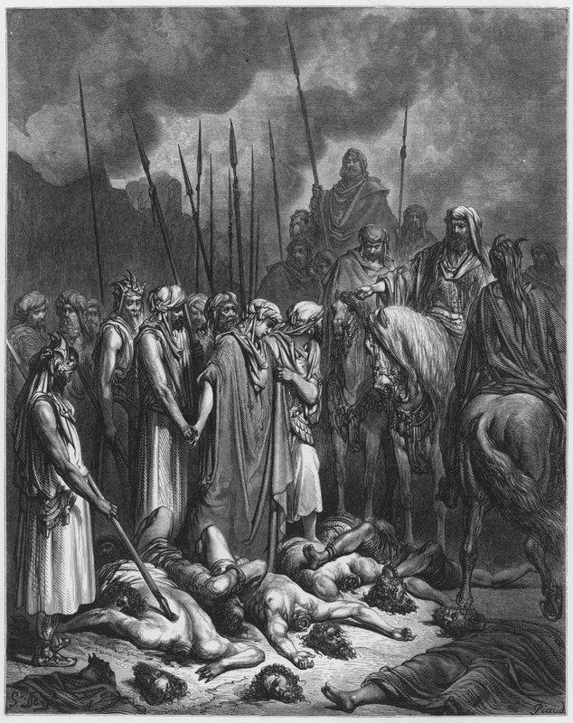 Gustave Dore Bibeln: Joshua skonar Rahab av Gustave Dore