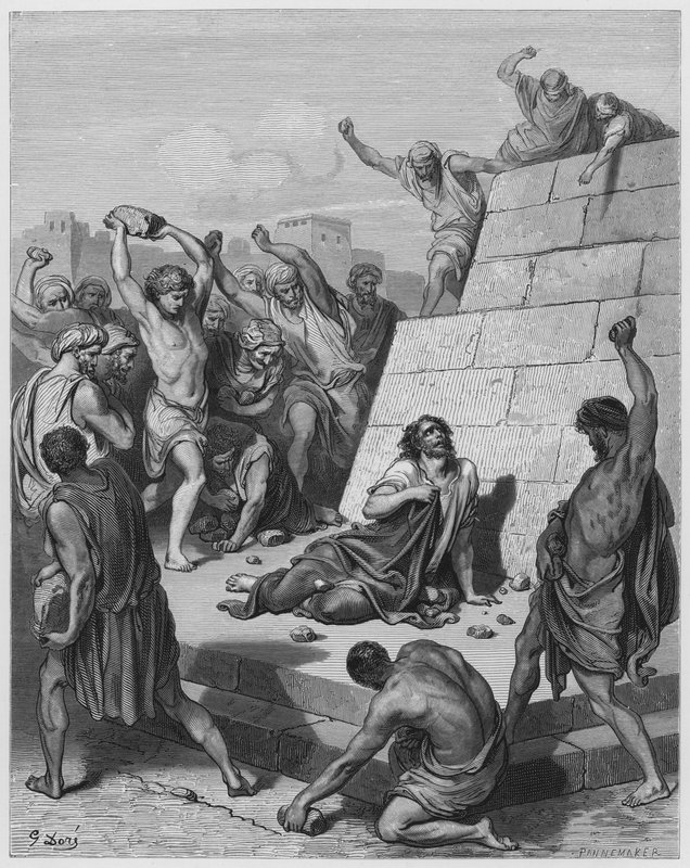 Gustave Dore Bible: Martyrdom of S Stephen av Gustave Dore