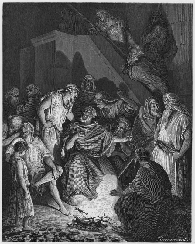 Gustave Dore Bibeln: S Peter förnekar Kristus av Gustave Dore