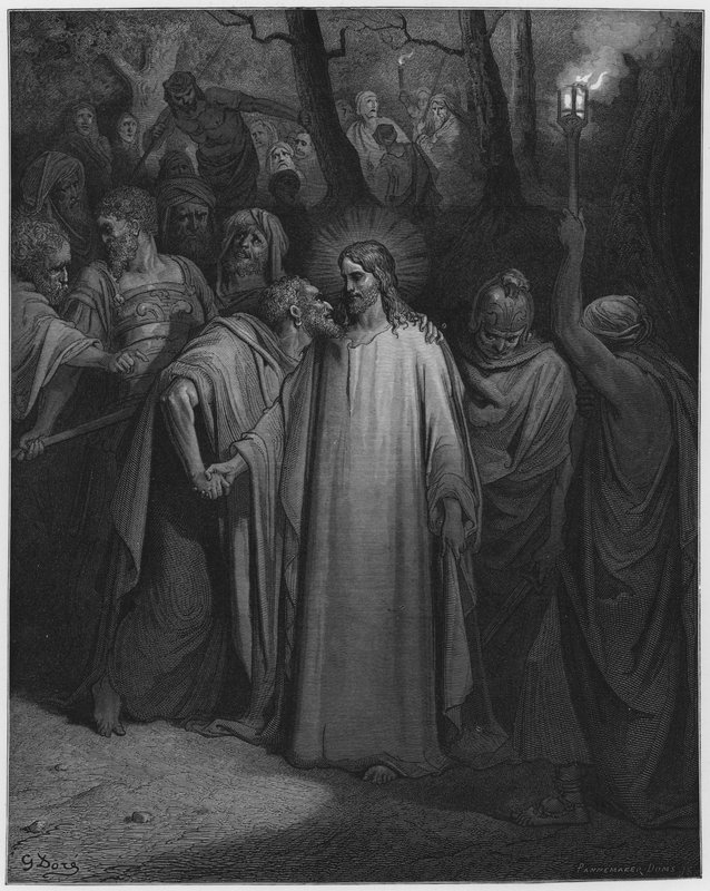 Gustave Dore Bibeln: Judaskyssen av Gustave Dore