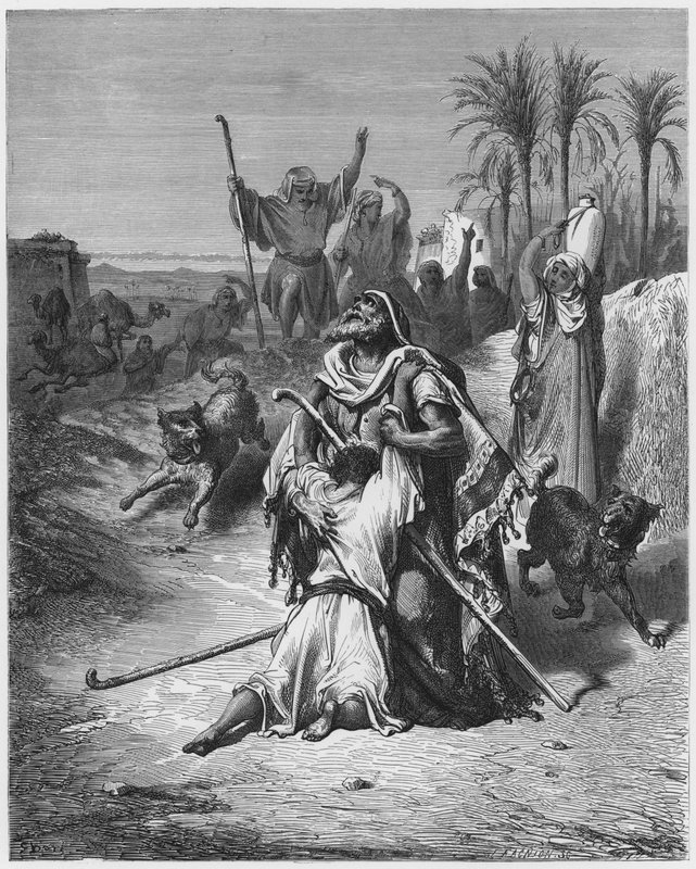 Gustave Dore Bibeln: Den förlorade sonen i famnen på sin far av Gustave Dore