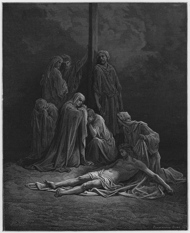 Gustave Dore Bibeln: Den döde Kristus av Gustave Dore