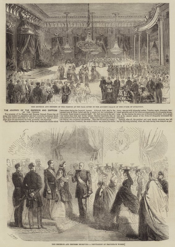 Fransmännens kejsares och kejsarinnas resa av Gustave Janet