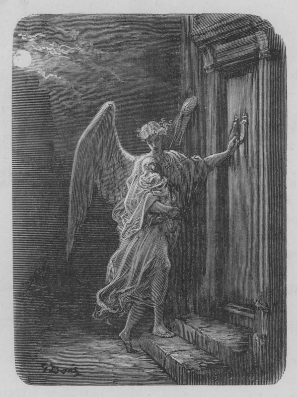 Lange De La Charite av Gustave after Dore