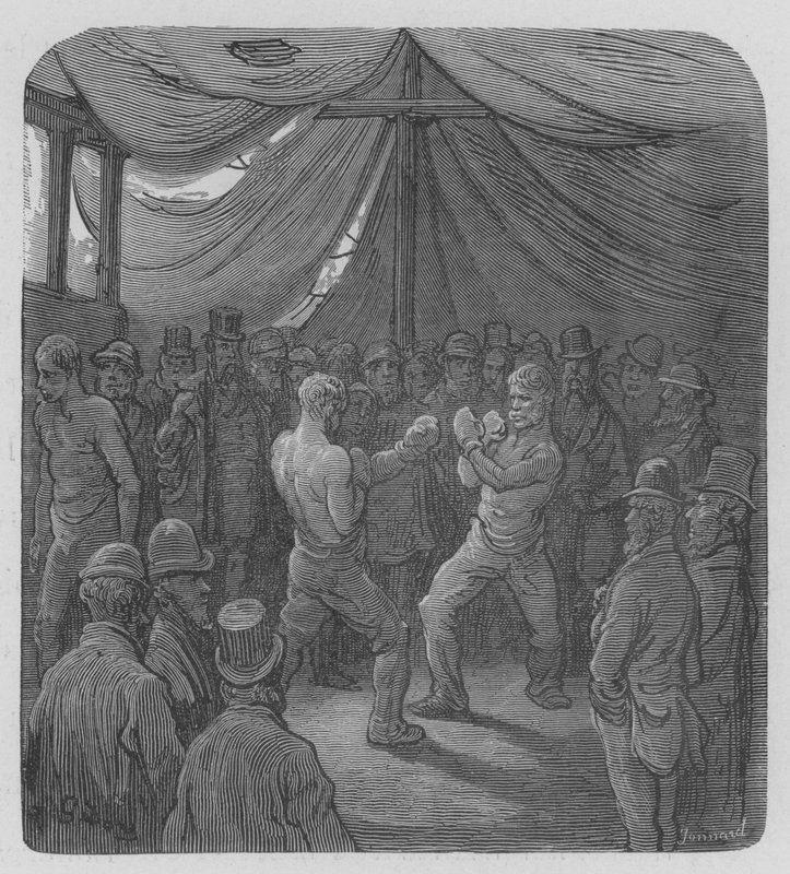 La Boxe av Gustave after Dore