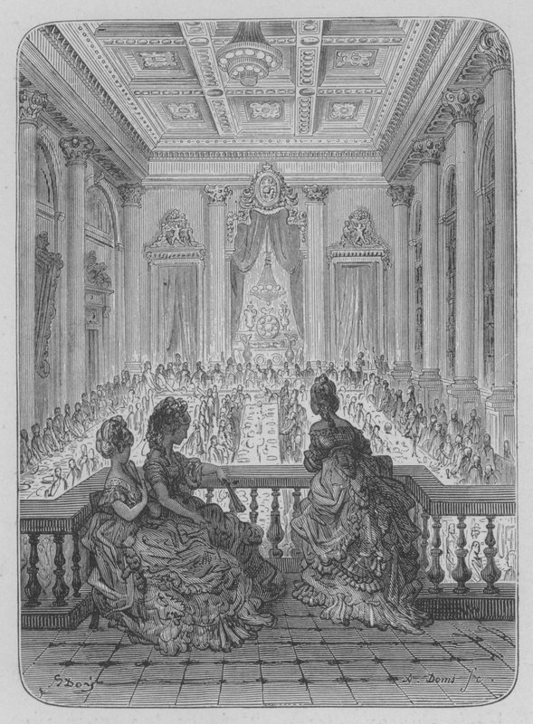 Orfevres middag av Gustave after Dore