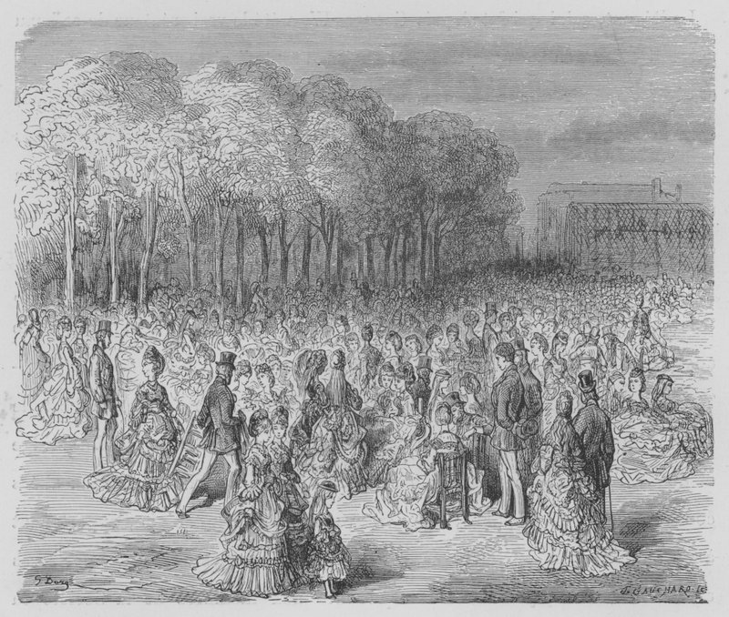 Zoologiska trädgården av Gustave after Dore