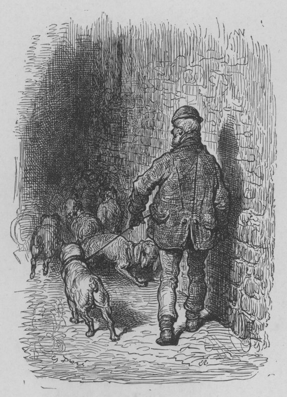 Le Marchand De Chiens av Gustave after Dore