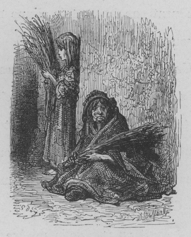 Lavendelhandlare av Gustave after Dore