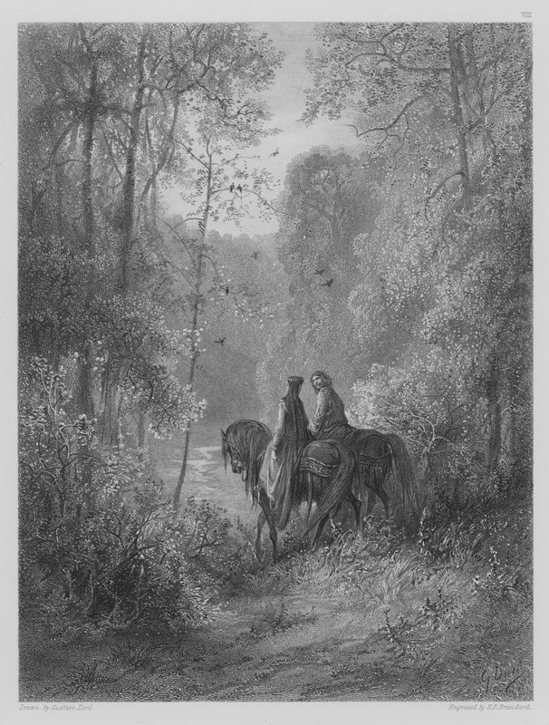 Kärlekens gryning av Gustave after Dore
