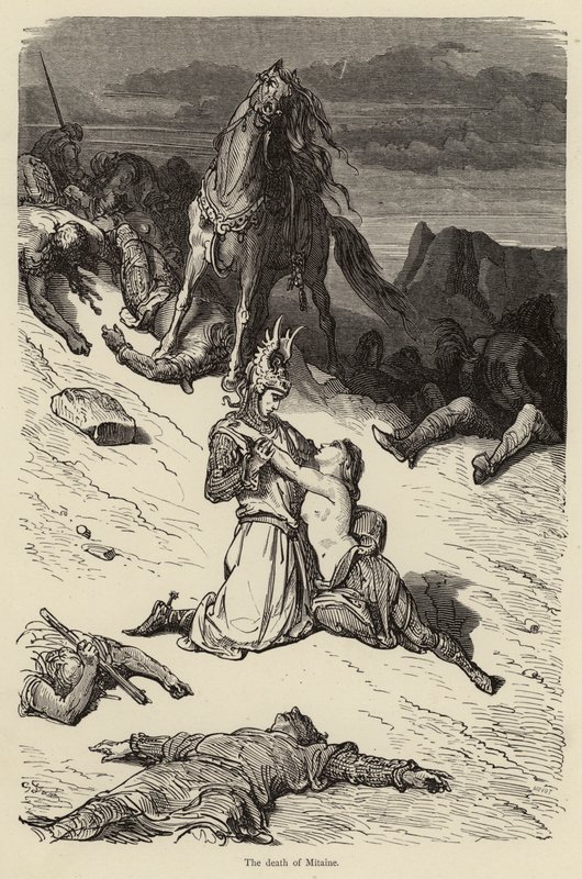 Mitaines död av Gustave after Dore