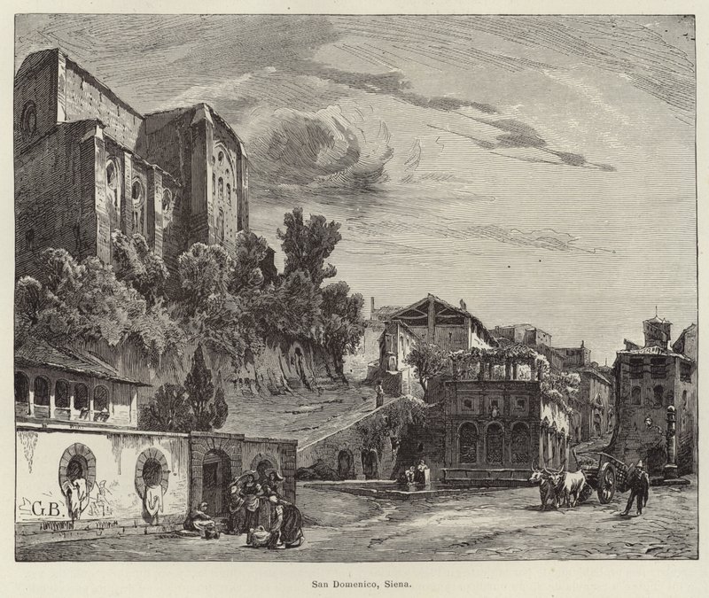 Basilikan San Domenico, Siena av Gustave Bauernfeind