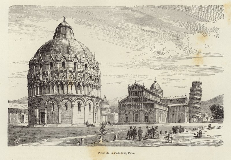 Katedraltorget, Pisa av Gustave Bauernfeind
