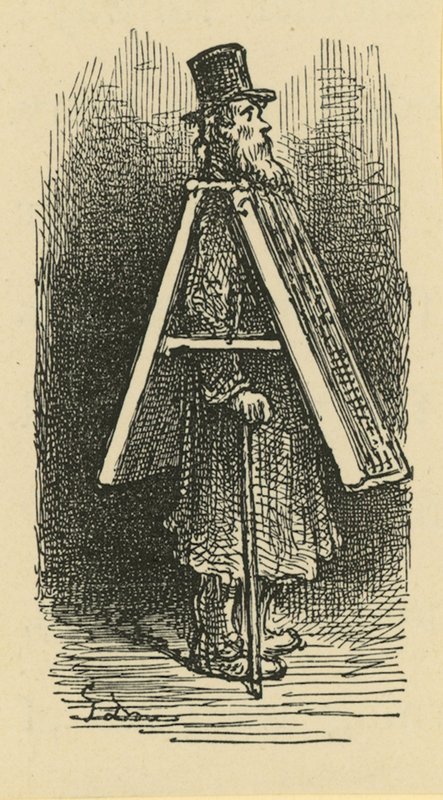 En illustration föreställande en smörgåsman av Gustave Dore