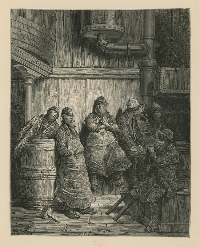 Barclay Perkins Brewery Workers av Gustave Dore
