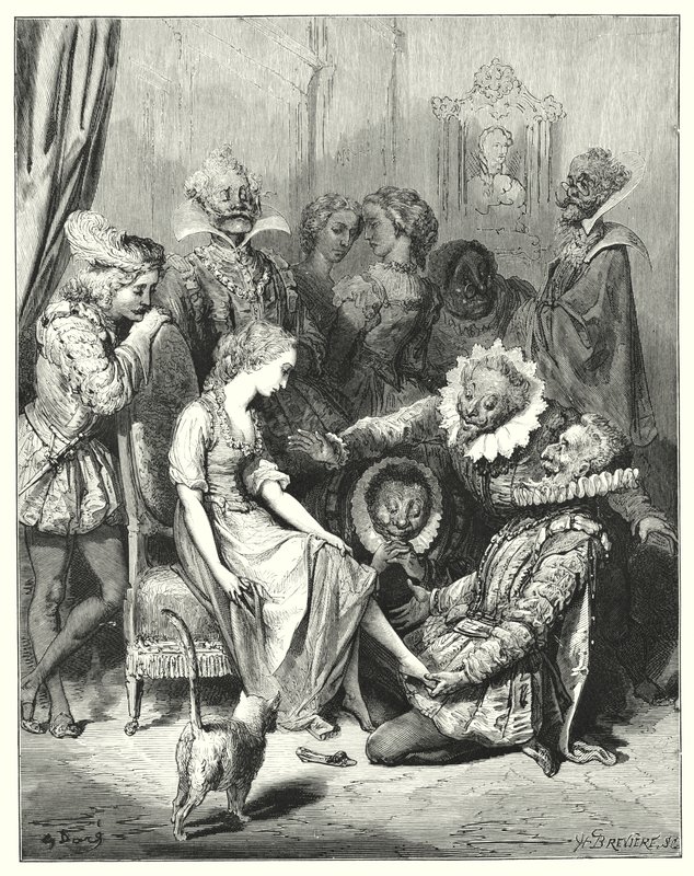 Cendrillon; Askungen (gravyr) av Gustave Dore