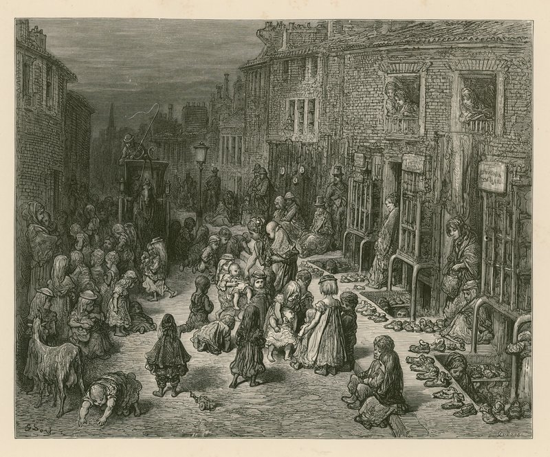 Seven Dials, London av Gustave Dore