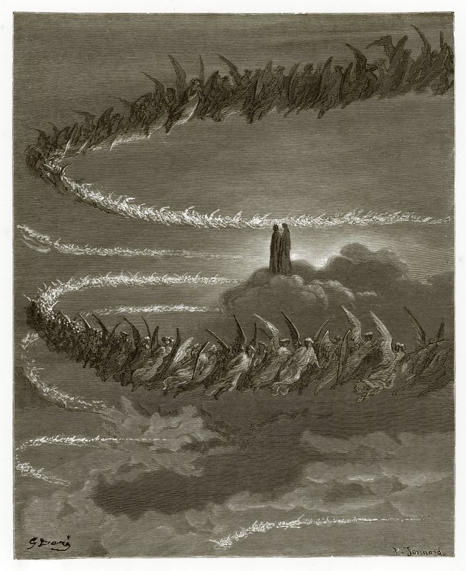 Andarna i Jupiter av Gustave Dore