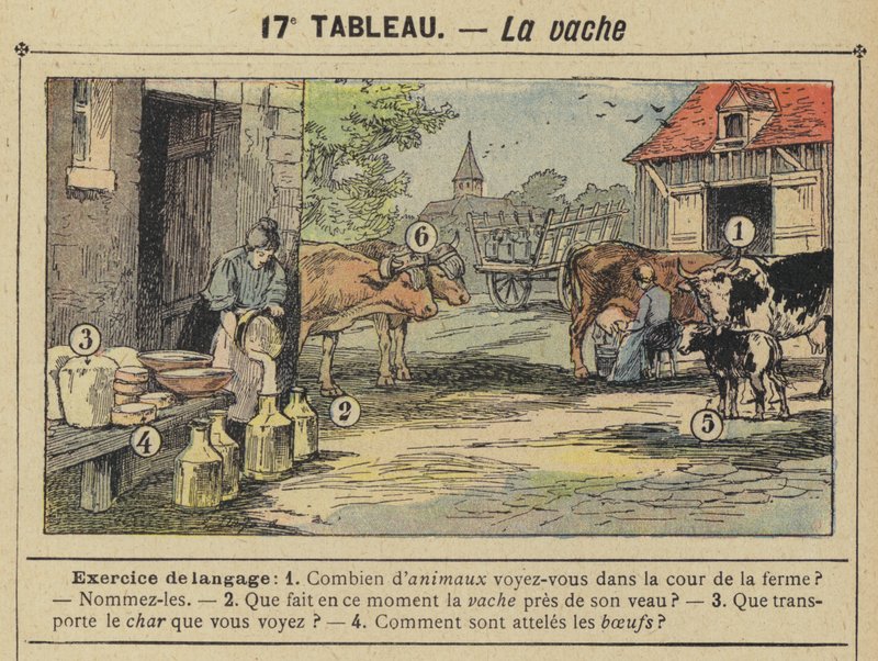 La vache (färgmedlemmar) av Gustave Fraipont