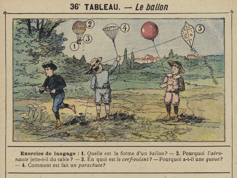 Le balloon (färgade medlemmar) av Gustave Fraipont