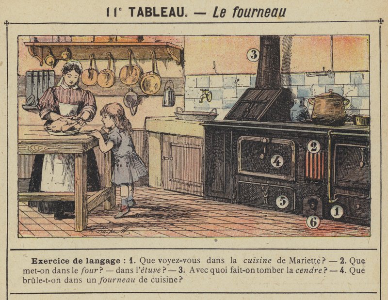 The Furnace (färg litho) av Gustave Fraipont