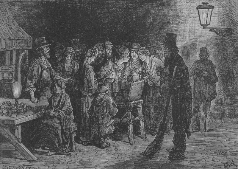 De små handeln av Gustave after Dore