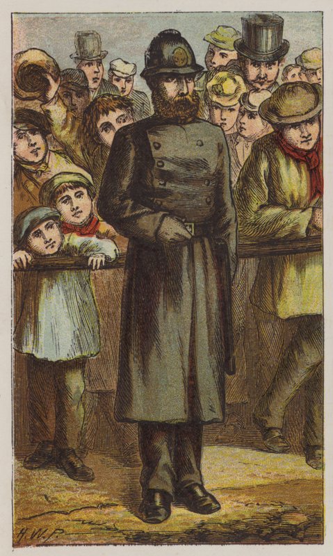 Polis (färg litho) av H.W. (after) Petherick