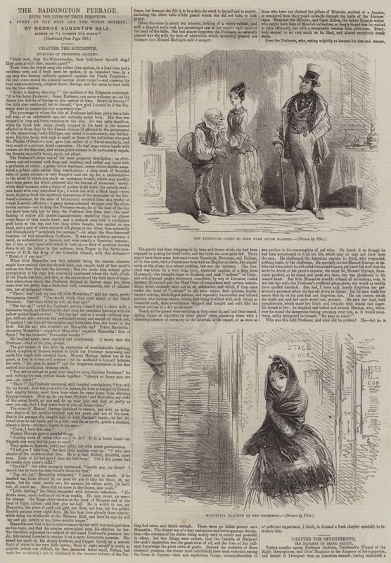 Baddington Peerage av Hablot Knight Browne