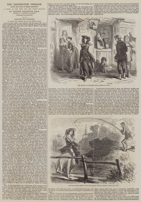 Baddington Peerage av Hablot Knight Browne