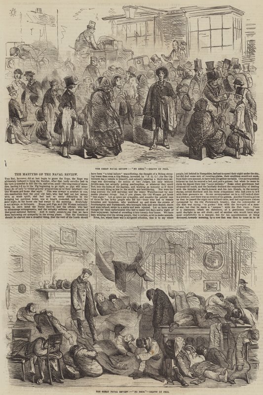 Martyrs of the Naval Review av Hablot Knight Browne