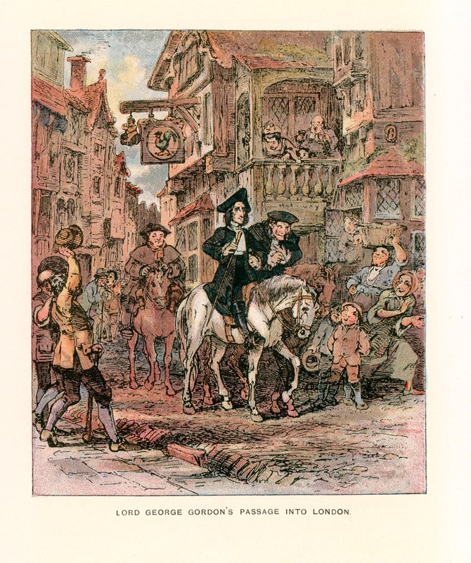 Illustration för Barnaby Rudge. av Hablot Knight Browne