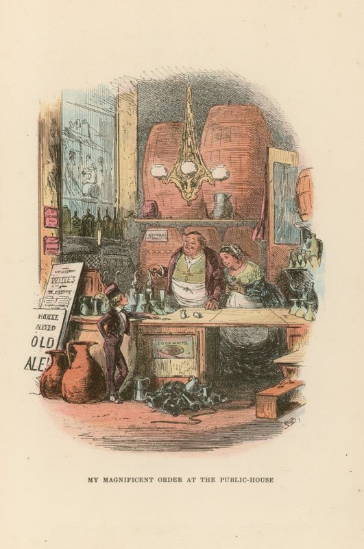 Illustration för David Copperfield av Hablot Knight Browne