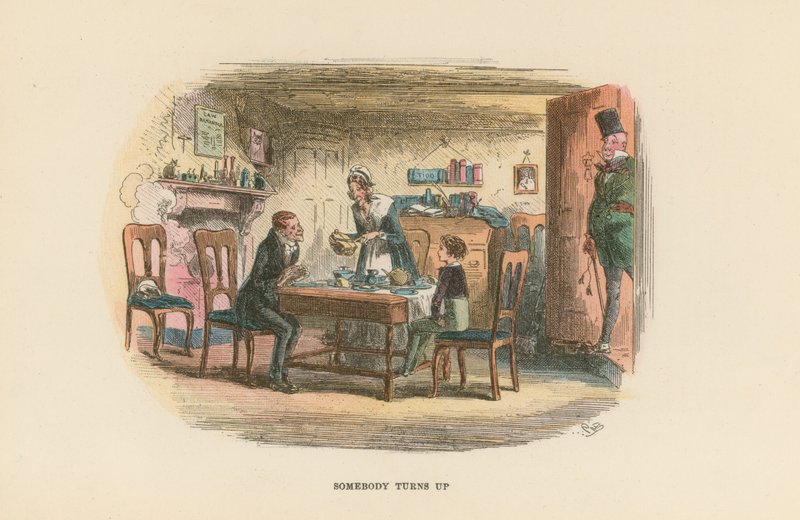 Illustration för David Copperfield av Hablot Knight Browne