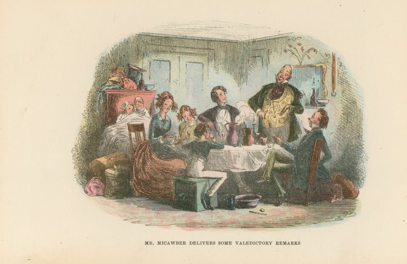 Illustration för David Copperfield av Hablot Knight Browne