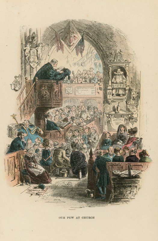 Illustration till David Copperfield av Hablot Knight Browne