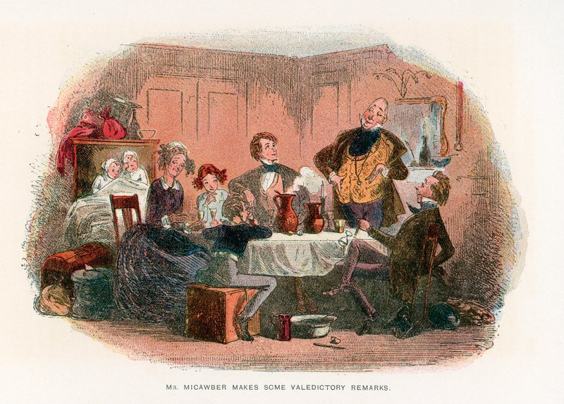 Illustration för David Copperfield av Hablot Knight Browne