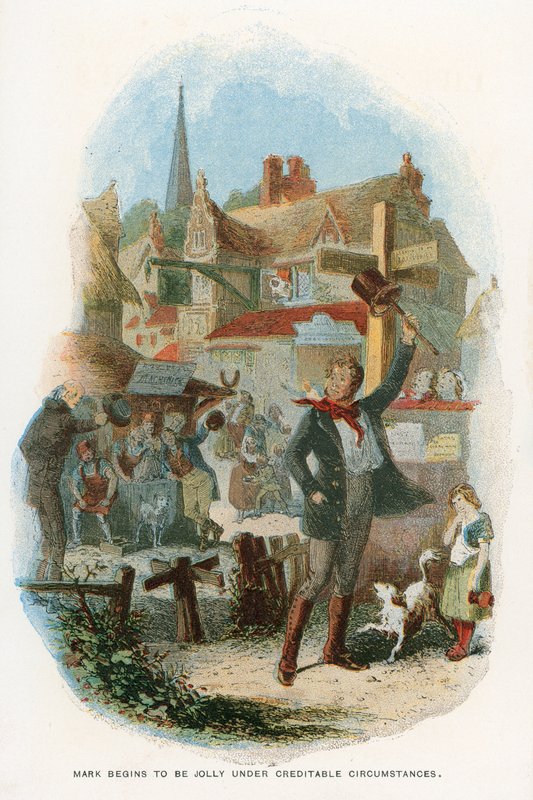 Illustration för Martin Chuzzlewit av Hablot Knight Browne