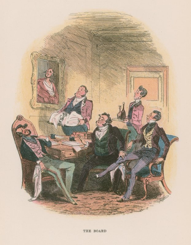 Illustration för Martin Chuzzlewit av Hablot Knight Browne
