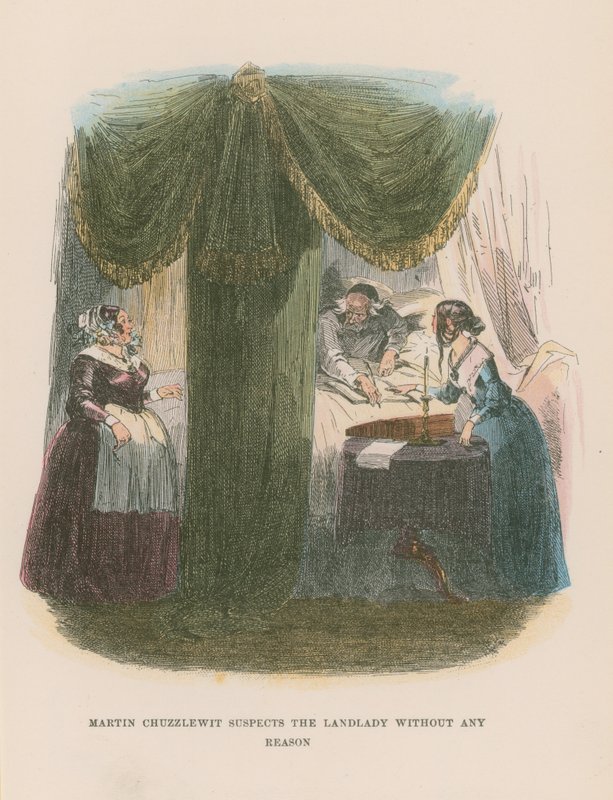 Illustration för Martin Chuzzlewit av Hablot Knight Browne