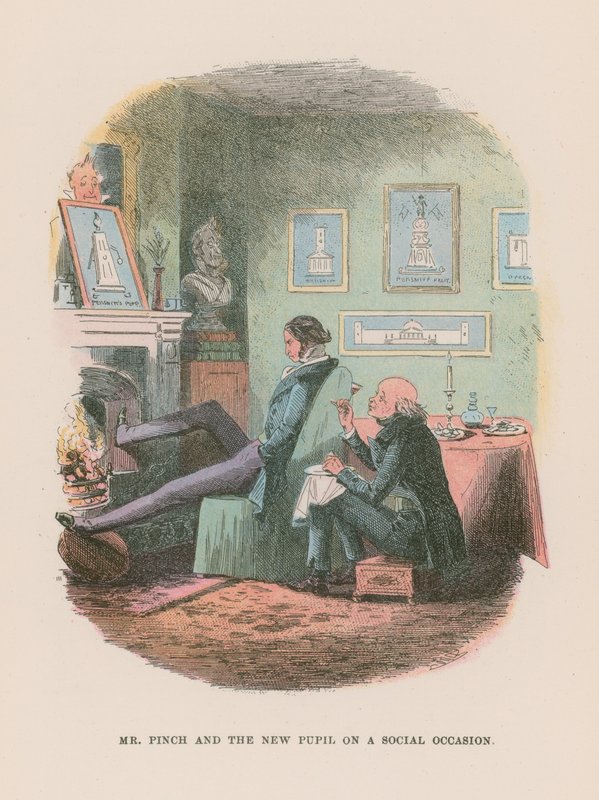 Illustration för Martin Chuzzlewit av Hablot Knight Browne