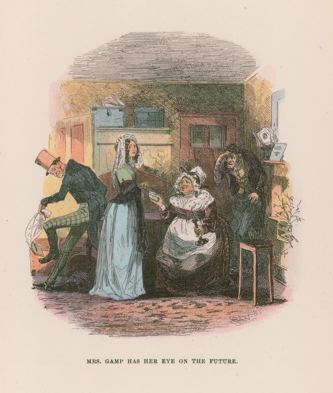 Illustration för Martin Chuzzlewit av Hablot Knight Browne