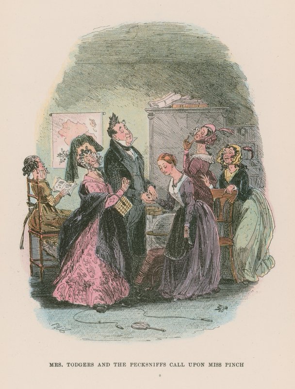 Illustration för Martin Chuzzlewit av Hablot Knight Browne