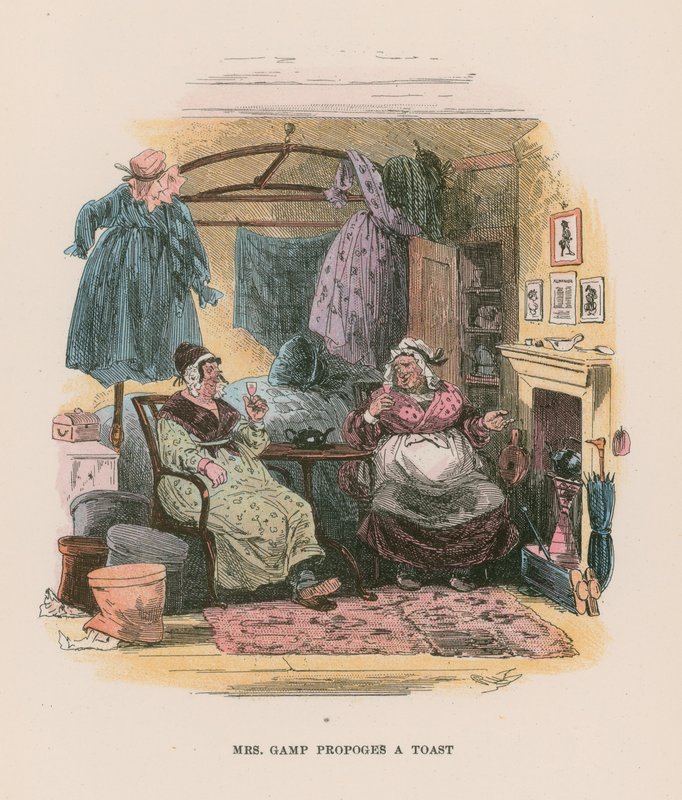 Illustration till Martin Chuzzlewit av Hablot Knight Browne