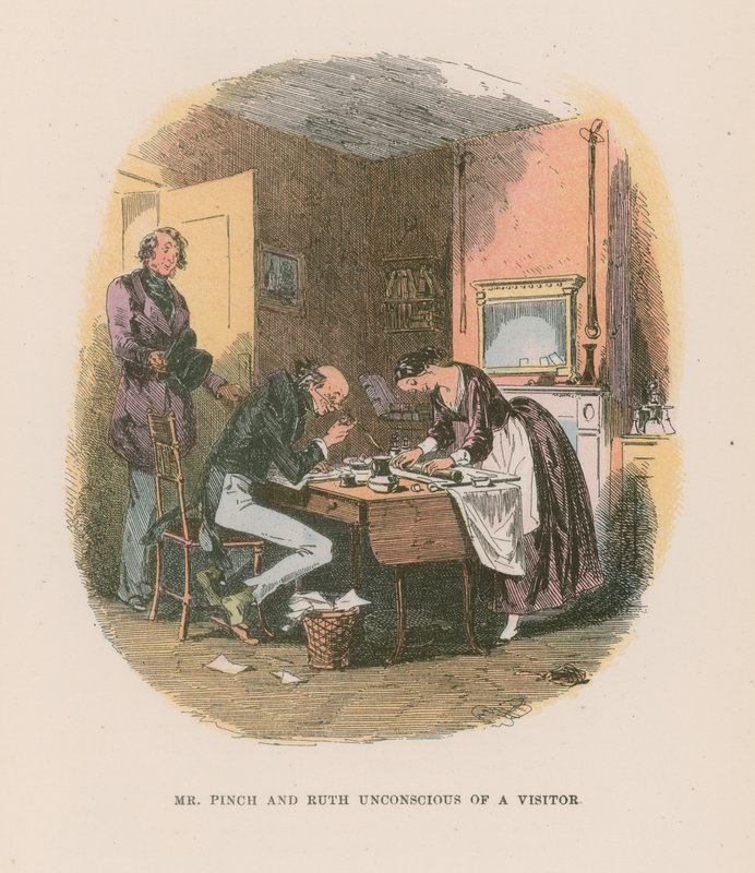 Illustration till Martin Chuzzlewit av Hablot Knight Browne