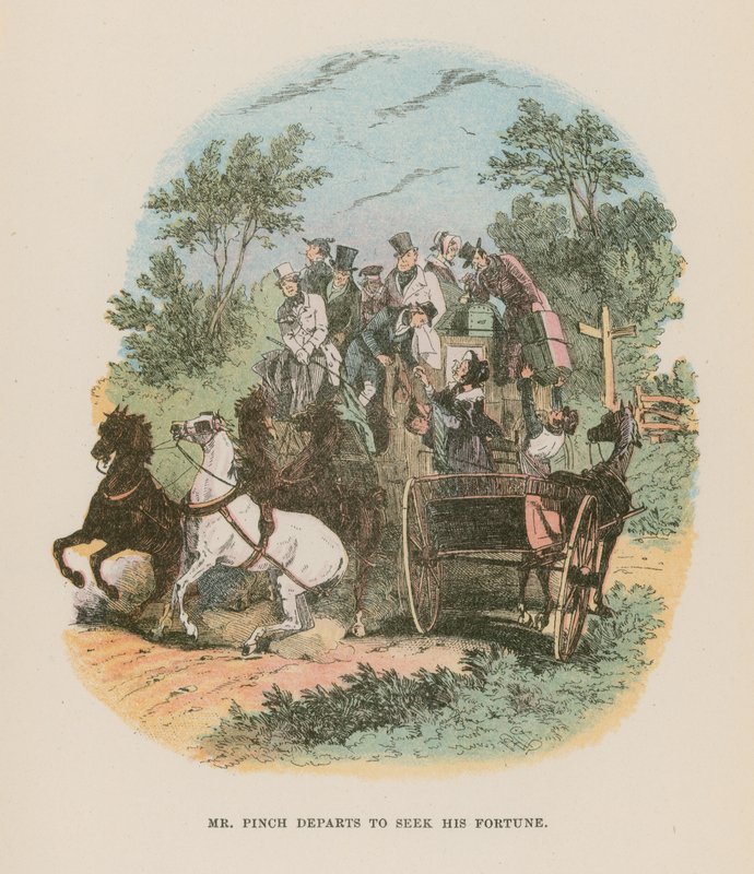 Illustration till Martin Chuzzlewit av Hablot Knight Browne