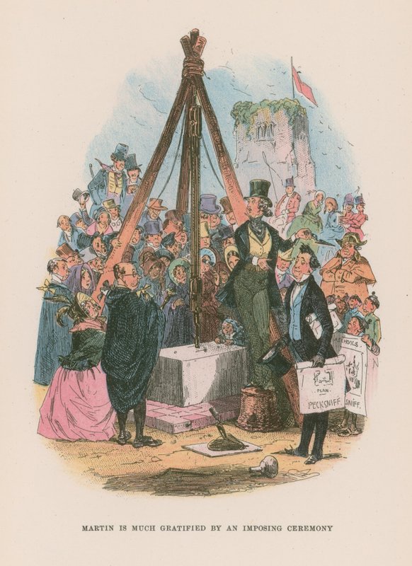 Illustration till Martin Chuzzlewit av Hablot Knight Browne