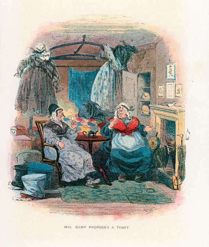 Illustration för Martin Chuzzlewit av Hablot Knight Browne
