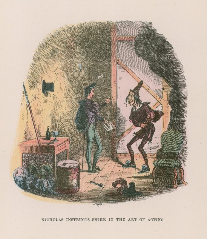 Illustration för Nicholas Nickleby av Hablot Knight Browne