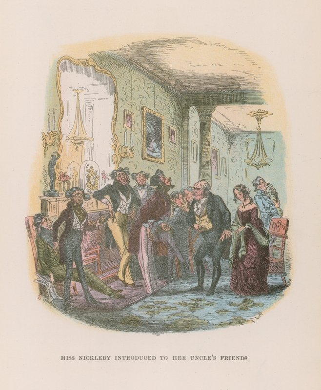 Illustration för Nicholas Nickleby av Hablot Knight Browne